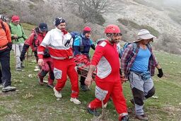 سقوط تلخ یک کوهنورد در ارتفاعات سوادکوه